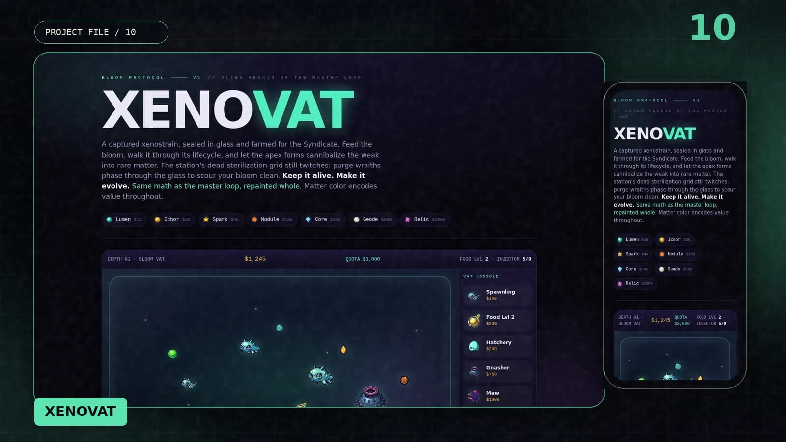 Xenovat shown across desktop and mobile product views