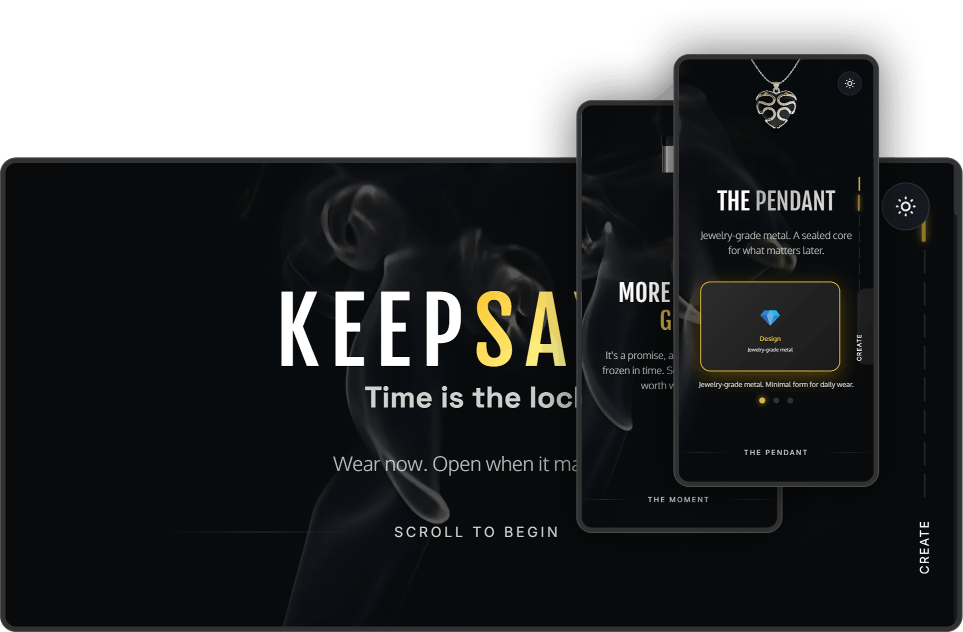 Keepsayk product design and web development portfolio screenshot by Splaticus